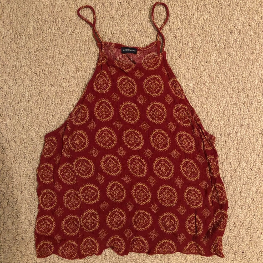Brandy Melville High Neck Tank Top